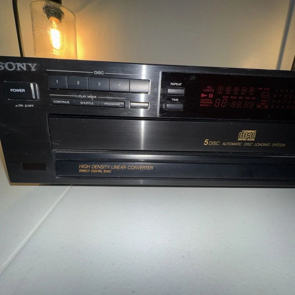 Sony CDP-C211 5-Disc Carousel CD Compact Disc Changer Player Untested